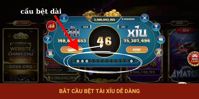 Bắt cầu bệt tài xỉu dễ dàng