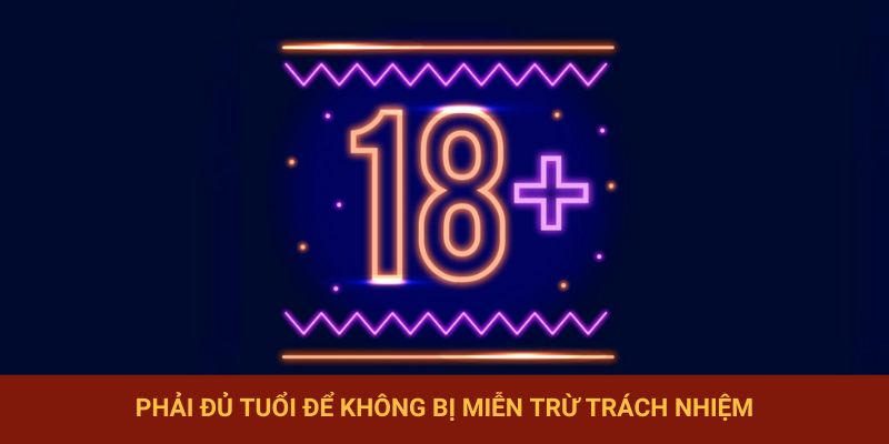 Phải đủ tuổi để không bị miễn trừ trách nhiệm