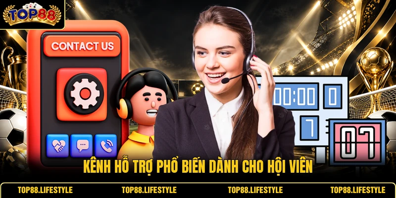Kênh hỗ trợ phổ biến dành cho hội viên